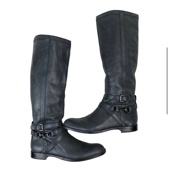 Coach Tall Marlena Leather Knee High Riding Boots 9.5 - Picture 4 of 11